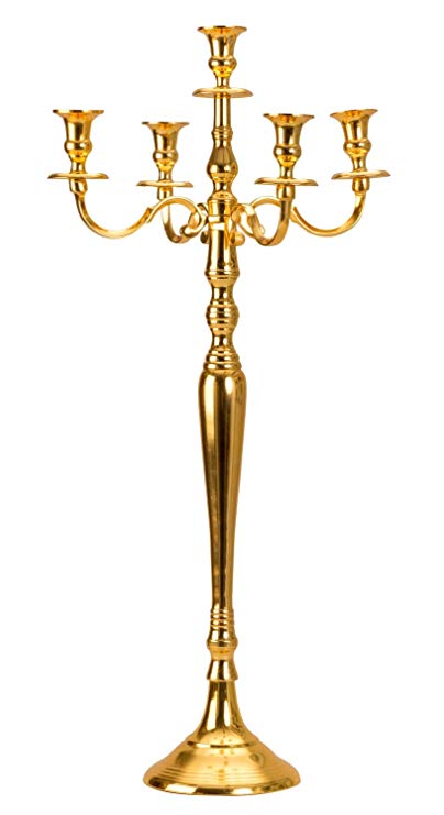 Chandelier or 5 branches 80 cm