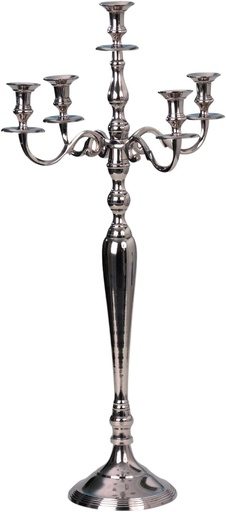[LOC-2014-043] Chandelier argent 5 branches 80 cm